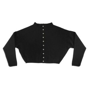 James Street Co Peri Shrunken Cardigan in black